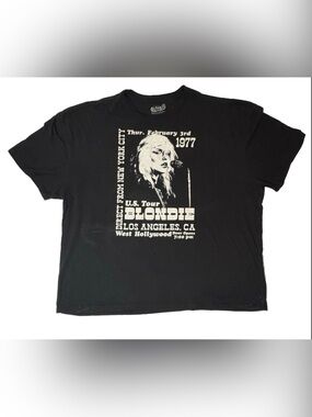 Blondie 1977 LA Poster T Shirt  Licensed Band  Retro  Style Size XXL